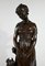 Truffot, Young Woman with Dog, Late 19th Century, Bronze 6