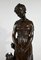 Truffot, Young Woman with Dog, Late 19th Century, Bronze, Image 6