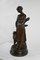 Truffot, Young Woman with Dog, Late 19th Century, Bronze, Image 4
