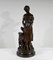 Truffot, Young Woman with Dog, Late 19th Century, Bronze 1