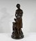 Truffot, Young Woman with Dog, Late 19th Century, Bronze, Image 1