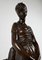 Truffot, Young Woman with Dog, Late 19th Century, Bronze 7