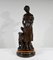 Truffot, Junge Frau mit Hund, Ende 19. Jh., Bronze 23