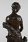 Truffot, Junge Frau mit Hund, Ende 19. Jh., Bronze 21