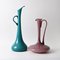 Italian Opaline Glass Vases from Empoli, 1960s, Set of 2 1