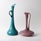 Italian Opaline Glass Vases from Empoli, 1960s, Set of 2 3