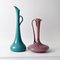 Italienische Opalglas Vasen von Empoli, 1960er, 2er Set 2