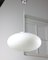 Mid-Century Italian Oval Lamp in Opaline 6