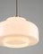 Suspension Mid-Century en Laiton et Opaline 12