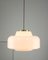 Mid-Century Pendant in Brass and Opaline 3
