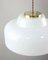 Suspension Mid-Century en Laiton et Opaline 2