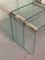 Nesting Tables in Glass and Chrome from Gallotti & Radice, Set of 3 6