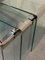 Nesting Tables in Glass and Chrome from Gallotti & Radice, Set of 3 8