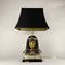 Lámpara de mesa Viva egipcia con escultura de Pharoh Queen Buts de Edoardo Tasca, Italy, 1960, Imagen 2