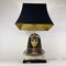 Lámpara de mesa Viva egipcia con escultura de Pharoh Queen Buts de Edoardo Tasca, Italy, 1960, Imagen 3