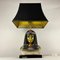 Viva Egyptian Pharoh Queen Buts Sculpture Table Lamp by Edoardo Tasca, Italy, 1960 1