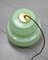 Mid-Century Pendant Lamp in Green Glass and Brass 13