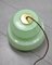 Mid-Century Pendant Lamp in Green Glass and Brass, Image 13