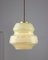 Mid-Century Pendant Lamp in Green Glass and Brass, Image 4