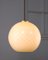 Mid-Century Pendant Lamp in Yellow Glass and Brass, Image 3