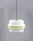 Mid-Century Pendant Lamp in Glass and Brass, Image 1