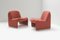 Vintage Alky Chairs in Red Fabric by Giancarlo Piretti for Castelli, Set of 2, Image 8