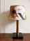 Lampada da tavolo vintage con paralume artistico, Belgio, Immagine 6