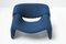 F598 Chair in Blue Fabric by Pierre Paulin for Artifort, Image 9