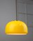 Mid-Century Pendant Lamp in Yellow Glass and Brass 7