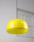 Mid-Century Pendant Lamp in Yellow Glass and Brass 2