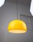Mid-Century Pendant Lamp in Yellow Glass and Brass 3