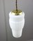 Mid-Century Pendant Lamps in Glass and Brass, Set of 2 11