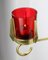 Vintage Wall Candleholder in Brass and Glass, Image 5