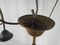 Lámpara colgante de cristal de Murano y latón con soporte doble, años 70, Imagen 19