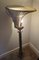Lámpara de pie Art Déco de latón y metal de Maison Malabert, años 30, Imagen 9