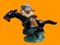 Large Art Deco Hand-Painted Cowboy on Horse from Komloss, 1920s 17