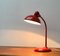 Lampe de Bureau 6556 Mid-Century Rouge par Christian Dell pour Kaiser Idell, Allemagne, 1960s 2