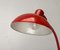 Lampe de Bureau 6556 Mid-Century Rouge par Christian Dell pour Kaiser Idell, Allemagne, 1960s 3