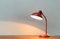 Lampe de Bureau 6556 Mid-Century Rouge par Christian Dell pour Kaiser Idell, Allemagne, 1960s 7