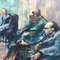 Artista inglés, cinco académicos reales, años 60, óleo sobre madera, enmarcado, Imagen 5