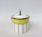 Art Deco Biscuit Box in Ceramic and Nickel-Plating, 1920s 7