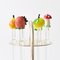 Vintage Glass Fruits Cocktail Picks from WMF, 1950s, Set of 7, Image 3