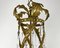 Lampada da soffitto vintage in bronzo dorato e cristallo, Francia, anni '50, Immagine 4