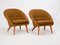 Mid-Century Swedish Armchairs in Brocade Upholstery, 1950s, Set of 2 3