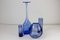 Vintage Danish Glass Vases in Sapphire Blue from Holmegaard, 1950s, Set of 4 2