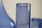 Jarrones daneses vintage de vidrio en azul zafiro de Holmegaard, años 50. Juego de 4, Immagine 13