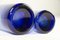 Vintage Danish Glass Vases in Sapphire Blue from Holmegaard, 1950s, Set of 4 11