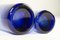 Vintage Danish Glass Vases in Sapphire Blue from Holmegaard, 1950s, Set of 4, Image 11