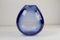 Vintage Danish Glass Vases in Sapphire Blue from Holmegaard, 1950s, Set of 4 3