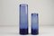 Vintage Danish Glass Vases in Sapphire Blue from Holmegaard, 1950s, Set of 4 9